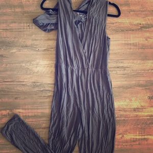 Tobi - Hooded sleeveless jumpsuit - Grey size M